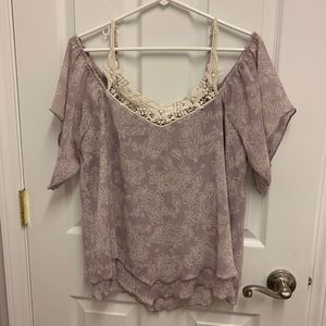 Off-the-shoulder blouse